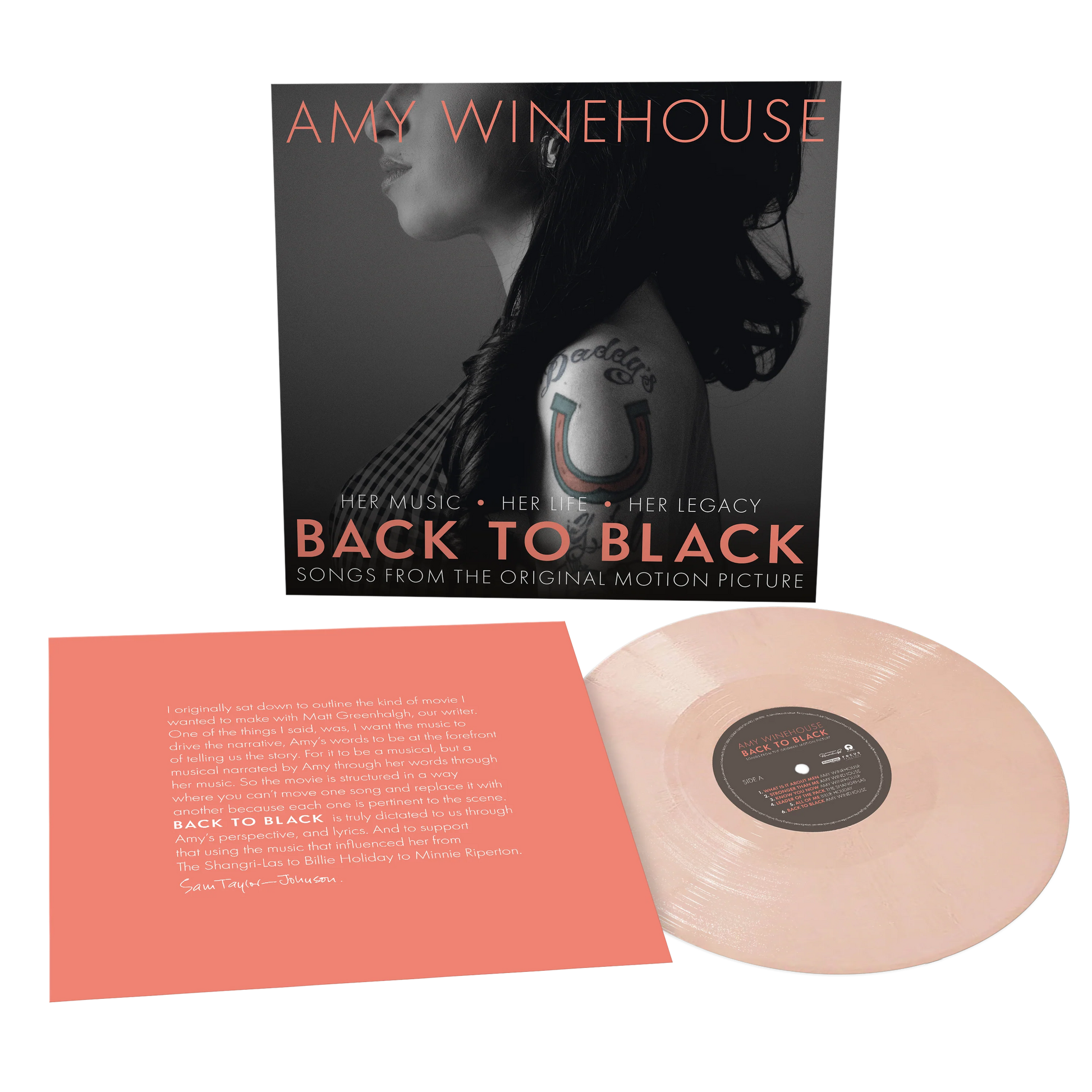 Back To Black - Songs from the Original Motion Picture: Exclusive Peach Vinyl LP