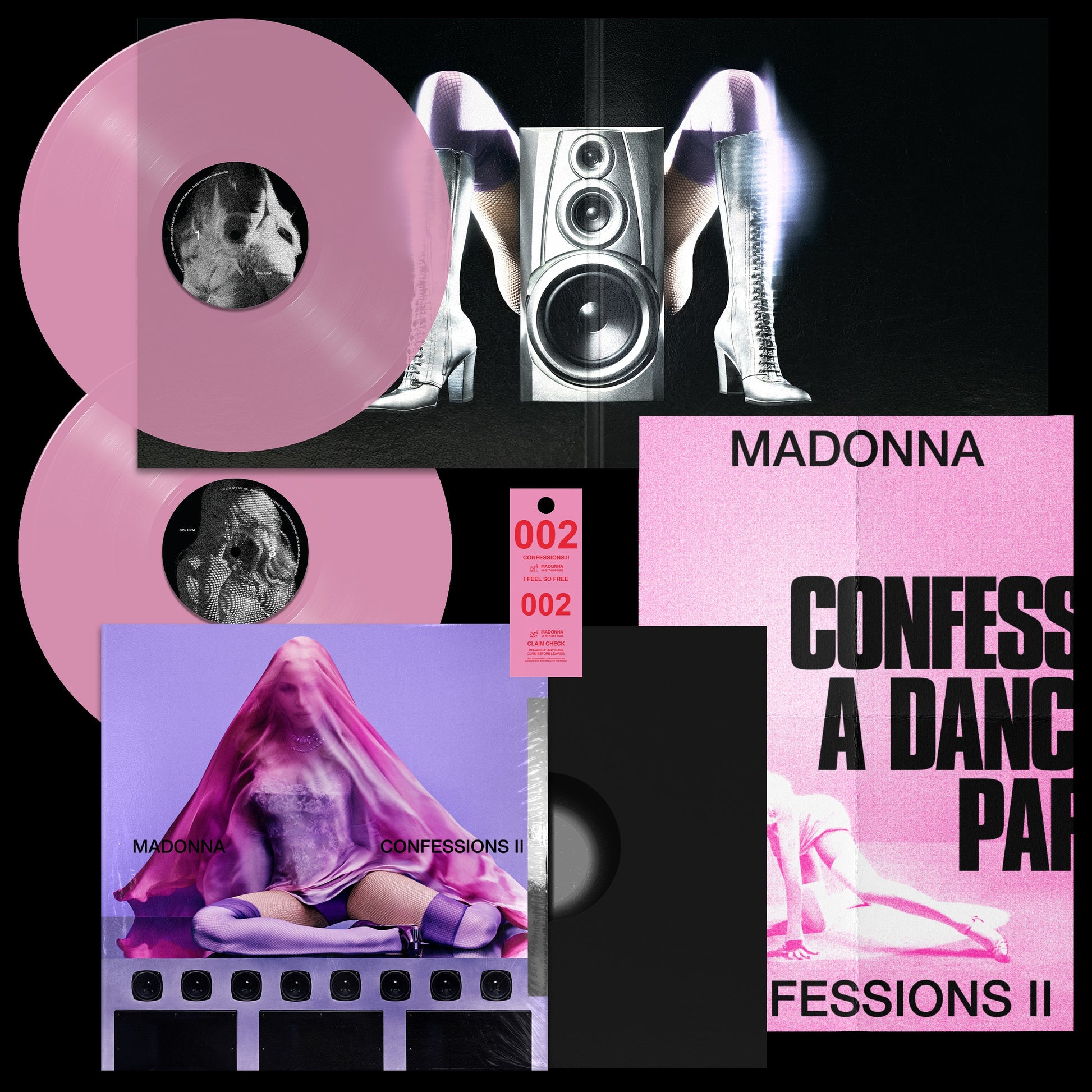 Madonna - Confessions II (Pink  Vinyl)16 Track 2LP Standard Album