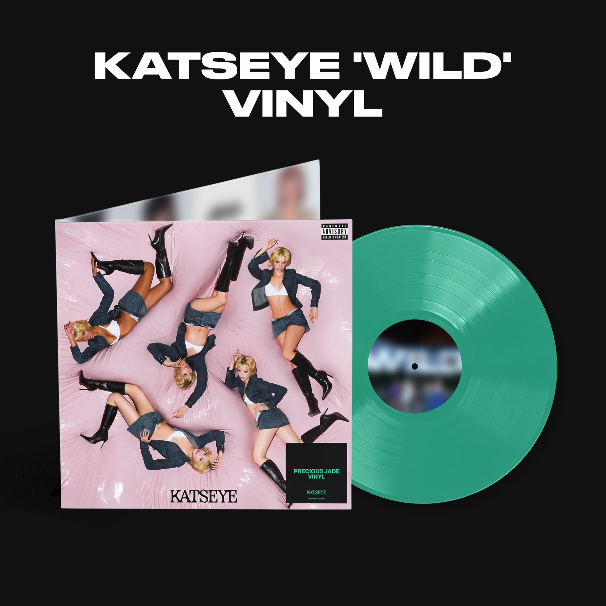 KATSEYE - WILD (Gatefold jacket, Two pockets, Custom design sleeve, Vinyl, Group Photocard LIMITED EDITION)