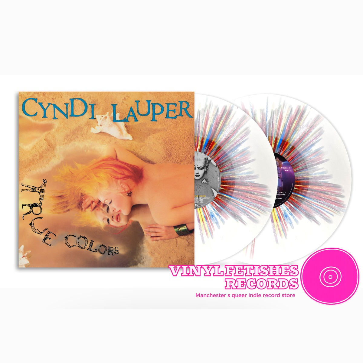 Cyndi Lauper - True colours (40th anniversary rainbow sprinkle vinyl)