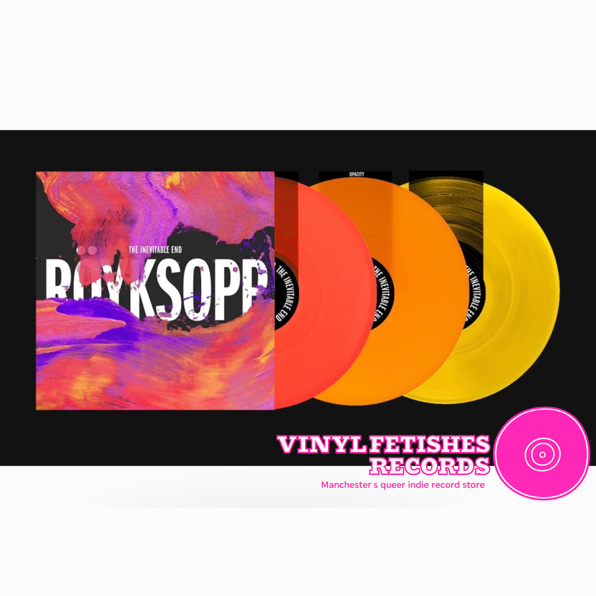 Röyksopp The Inevitable End (NEON ORANGE/TRANS ORANGE/TRANS YELLOW VINYL)