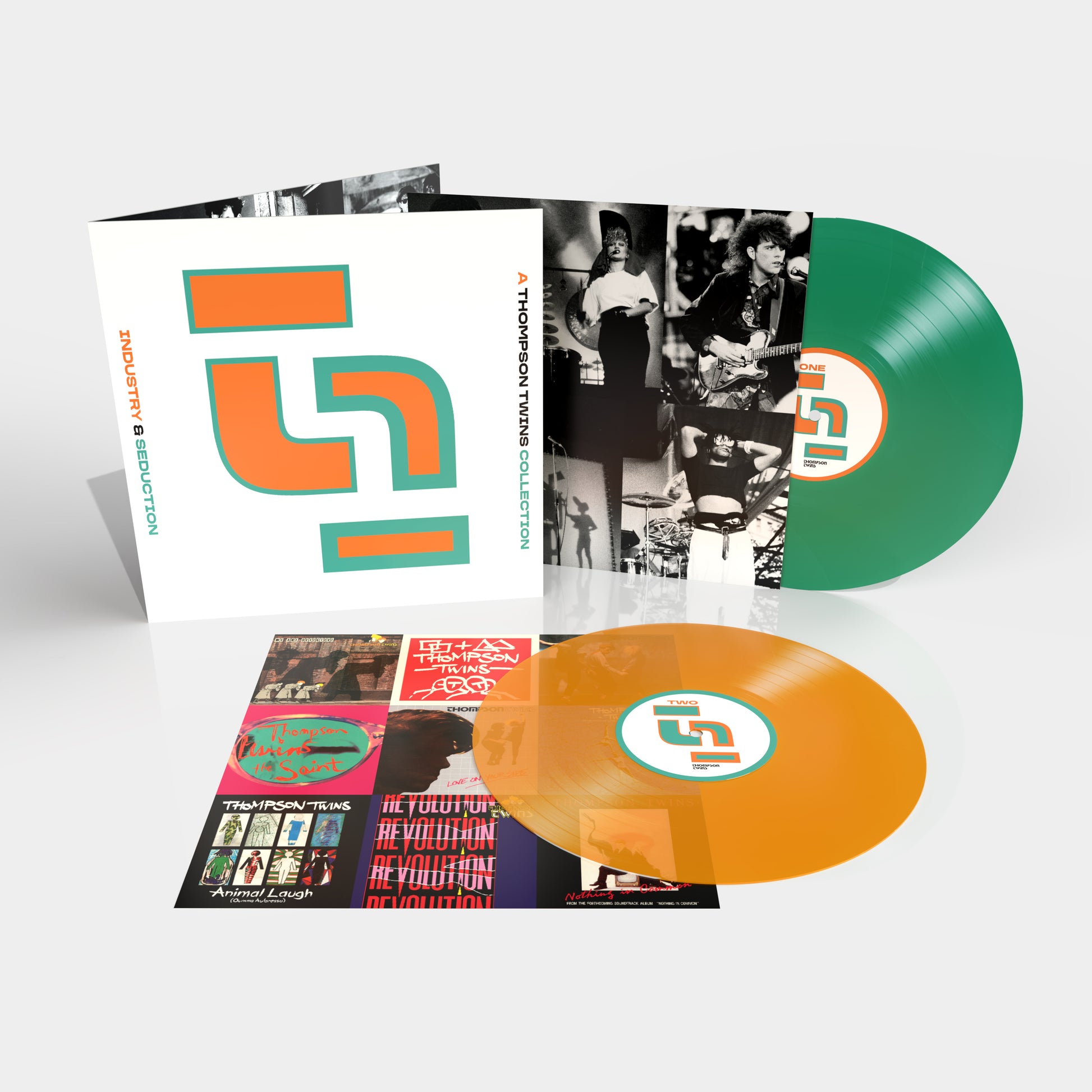 Thompson Twins - Industry & Seduction: A Thompson Twins Collection [Transparent Green & Transparent Orange Colour Vinyl]