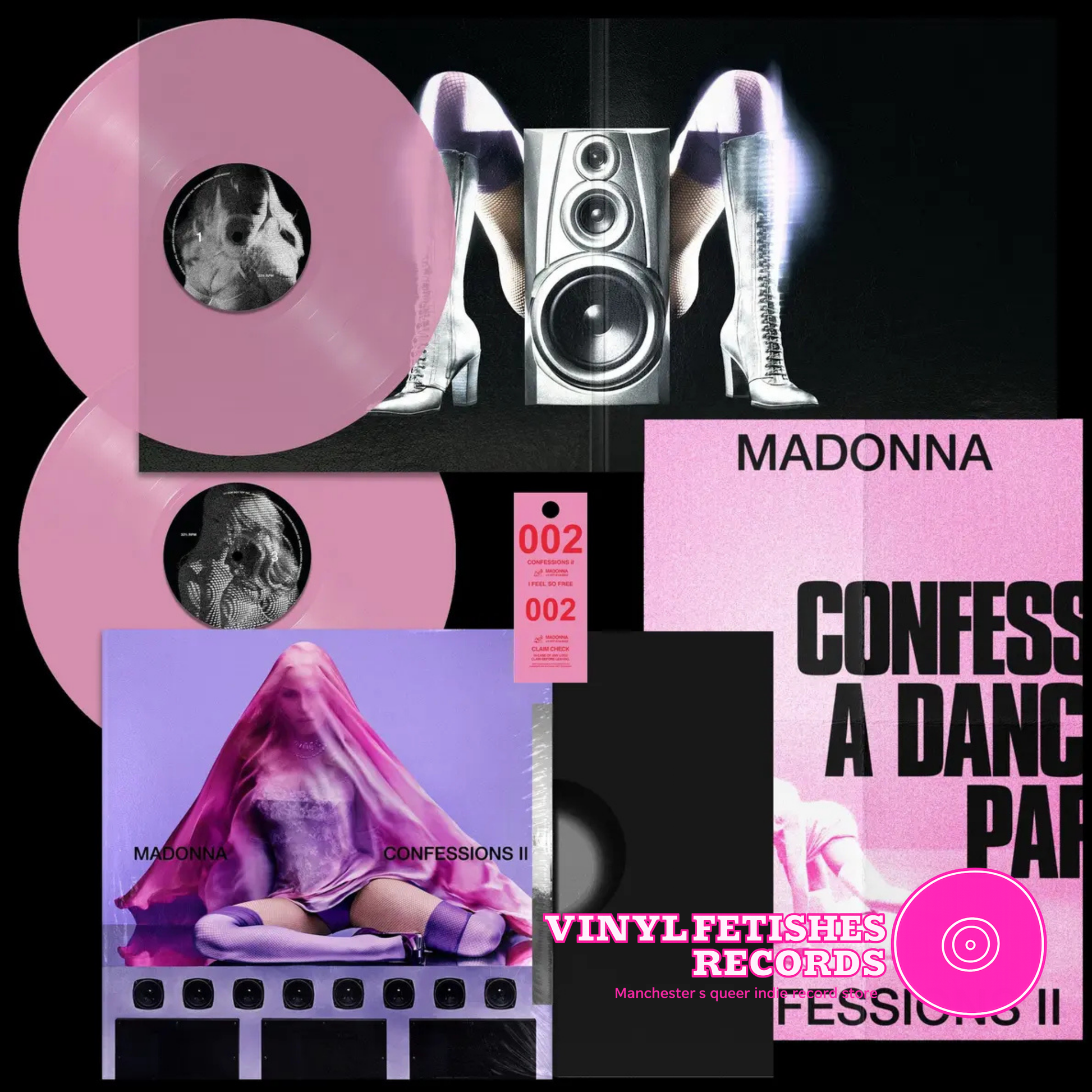 Madonna - Confessions II (Pink  Vinyl)16 Track 2LP Standard Album