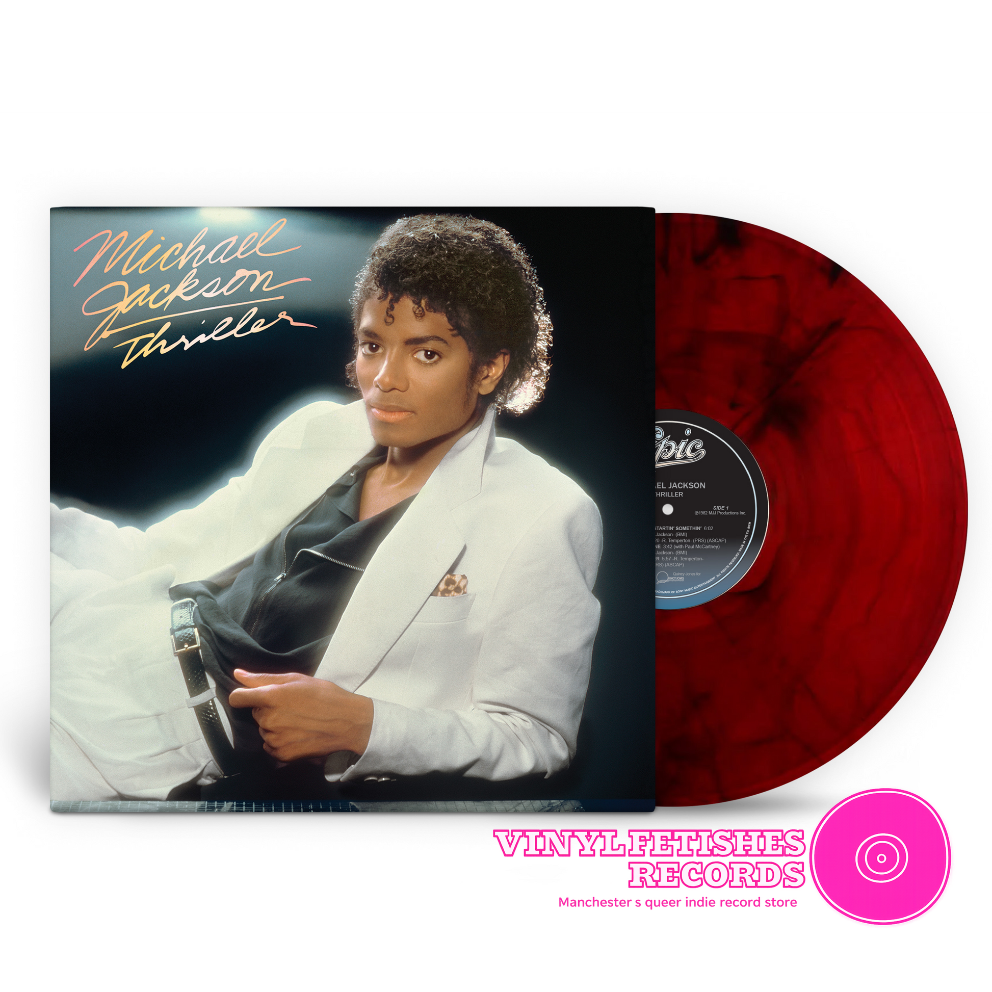 Michael Jackson ‘Thriller’ Red & Black Marble LP