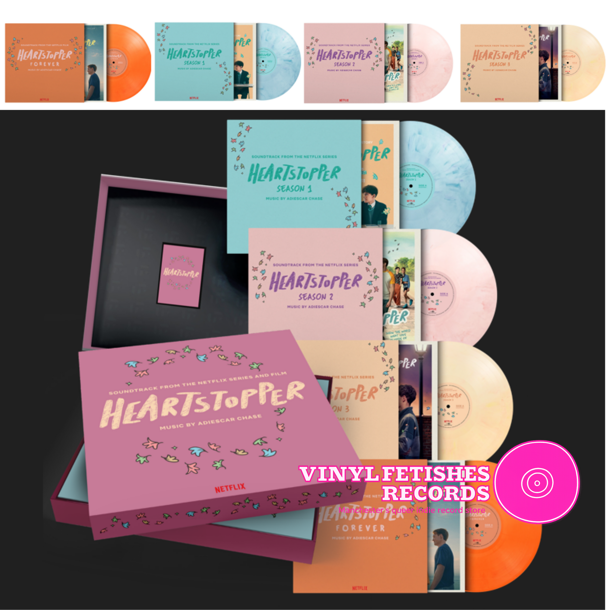 Original Soundtrack / Heartstopper Boxset (4LP Coloured)