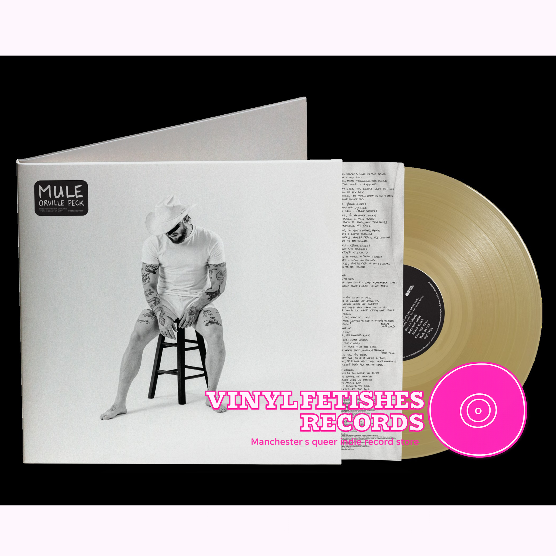 ORVILLE PECK - "MULE" (RSD Stores Exclusive 140g Translucent Tan vinyl  LP)
