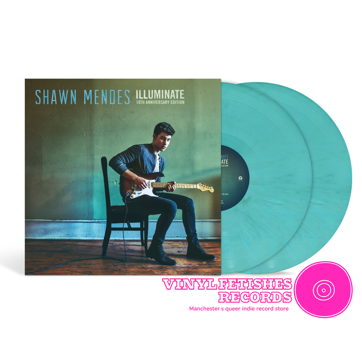 Shawn Mendes - Illuminate (10 yr Anniversary) Translucent Aqua